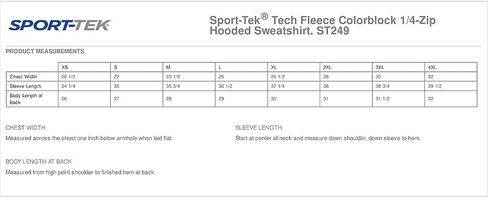SPORT-TEK Men's Colorblock Tech Fleece 1/4 Zip in Kuwait