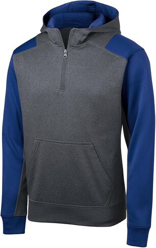 SPORT-TEK Men's Colorblock Tech Fleece 1/4 Zip in Kuwait