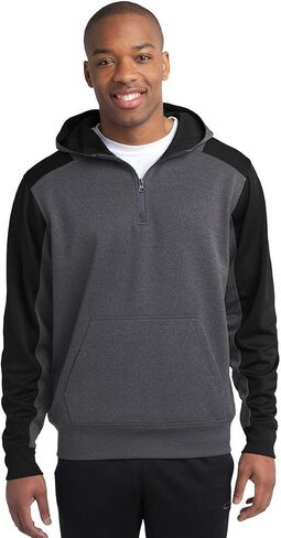 SPORT-TEK Men's Colorblock Tech Fleece 1/4 Zip in Kuwait