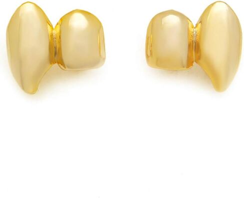 LuReen Metal Grillz Vampire Fangs Dracula Hip Hop Grills لأسنانك in Kuwait