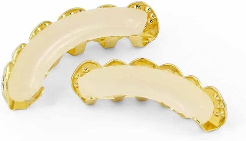 JINAO 14K مطلية بالذهب مثلج خارج تشيكوسلوفاكيا الأسنان GRILLZ أعلى أسفل الأسنان قبعات الهيب هوب بلينغ جديد الذهب لامعة الشوايات in Kuwait