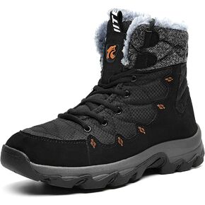 حذاء الثلوج للرجال من Muaney حذاء شتوي مبطن بالفرو والصوف للكاحل فاترة دافئ ومضاد للانزلاق للمشي لمسافات طويلة in Kuwait