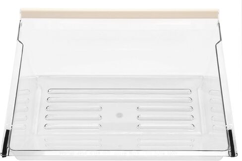 Kojem Crisper Drawer Bin Replacement for 2188664 WP2188664 Compatible with Whirlpool, Kenmore, Maytag, Kitchenaid Refrigerator Clear Crisper Pan (Bottom) W/White Handle in Saudi Arabia
