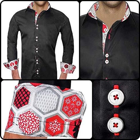 Mens Christmas Dress Shirts - Made in The USA in Saudi Arabia