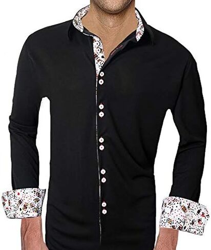 Playing Cards on Dress Shirts | Shirts with Playing Cards | Poker Dress Shirts | Poker Accent Shirts in Saudi Arabia