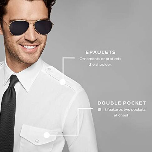 Van Heusen Mens Dress Shirts Short Sleeve Aviator Shirt Solid Spread Collar in Saudi Arabia