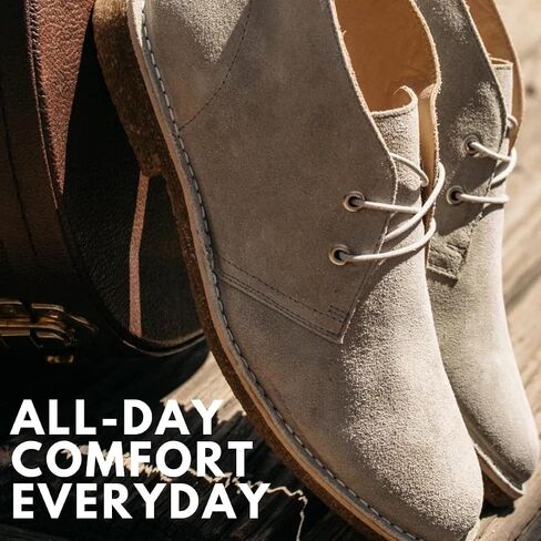 Blake McKay Toby Men's Casual Two Eyelet Desert Chukka Boots Handcrafted with Premium Soft Suede Upper and Durable Rubber Sole. in Saudi Arabia