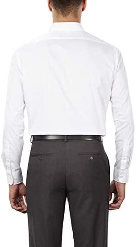 Van Heusen Men's Dress Shirt Regular Fit Pinpoint Solid in Saudi Arabia