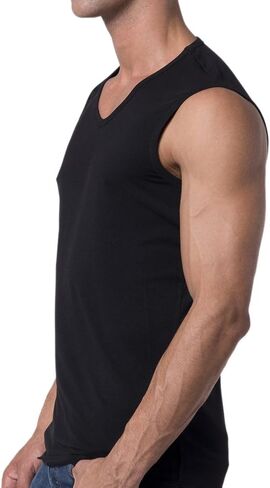 Men's V-Neck Muscle T-Shirt in Kuwait
