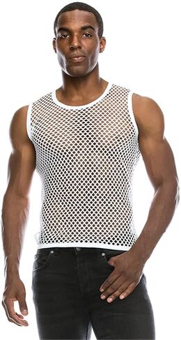 Mens Transparent Sexy Mesh T Shirt Through Fishnet Long Sleeve Undershirts Nightclub Party Perform Top Tees in Saudi Arabia