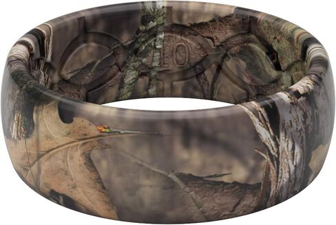 Groove Life Mossy Oak Blades and Breakup Country Camo Silicone Ring Loadout Breathable Rubber Wedding Rings for Men, Lifetime Coverage, Unique Design, Comfort Fit Ring - Size 11 in Saudi Arabia