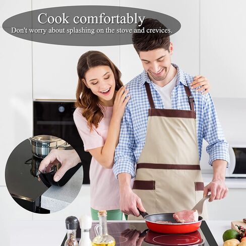 أغطية علوية للموقد الكهربائية (72.4 سم × 52.08 سم) - أغطية موقد مقاومة للماء للفرن الكهربائي، تحمي الموقد، الغسل، الجاف، غطاء زجاج علوي للموقد مع 2 قطعة من أغطية الفجوات 21 بوصة in Kuwait