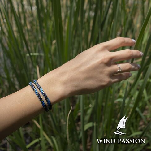 Wind Passion - سوار حبل للرجال والنساء - سوار باراكورد قابل للتعديل بعقدة البحارة - مقاوم للماء ومتين in Kuwait