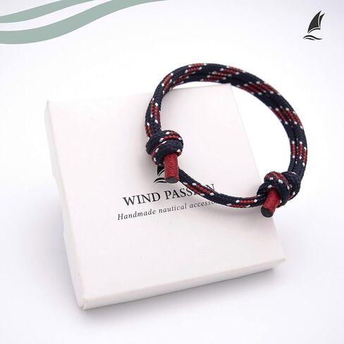 Wind Passion - Rope Bracelet for Men & Women - Adjustable Sailors Knot Paracord Bracelet - Waterproof & Sturdy in Kuwait