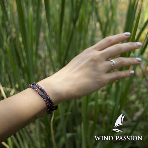 Wind Passion - Rope Bracelet for Men & Women - Adjustable Sailors Knot Paracord Bracelet - Waterproof & Sturdy in Kuwait