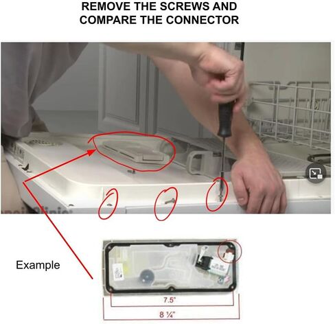موزع منظف غسالة الصحون CK900200 من جلوب برو متوافق مع كينمور وكيتشين ايد وويرلبول WP8558129 in Kuwait
