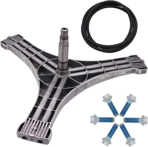 Primeswift DC97-15491A Washer Flange Shaft Assembly and DC60-40137A Hex Bolt(6Pcs) with DC69-00804A Tub Seal Gasket Fit for Sam-sung Replaces AP4203183 PS4213806 2077008 in Saudi Arabia