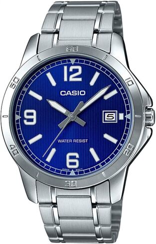 Casio MTP-V004D-2BUDF Analog Quartz Silver Stainless Steel Men's Watch in Saudi Arabia