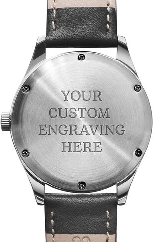 Engraved Watch for Men - Boyfriend Fiance Husband Gift Customized Personalized Watches for Men in Saudi Arabia