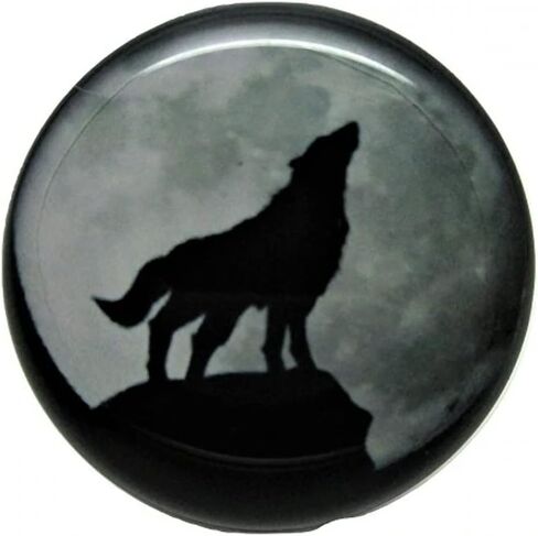 Pierced Republic Wolf Howling at The Moon Ear Plugs - Acrylic - Screw-On - New *Pair* - 8 Sizes in Kuwait