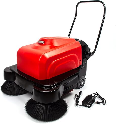 41.3" Walk Behind Industrial Floor Sweeper, Battery-Operated, Triple Brush, 64500 sqft/h in Saudi Arabia
