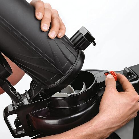 بلاك اند ديكر منفاخ أوراق الشجر الكهربائي 3 في 1، مكنسة أوراق الشجر، مولشر، 12 أمبير مع قفاز سهل الاستخدام لجميع الأغراض (BV3100 وBD505L) in Kuwait