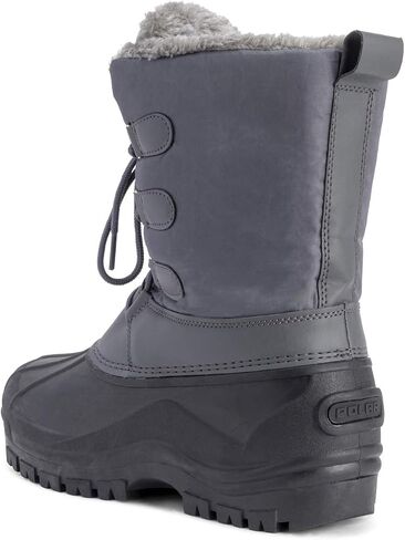 Polar Mens Muck Lace Up Short Nylon Winter Snow Rain Lace Up Casual Duck Boots in Saudi Arabia