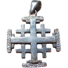 Himalayan Treasures 925 Sterling Silver Five fold Jerusalem Coat of Arms Cross A18 in Saudi Arabia