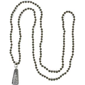 KELITCH Buddha Long Mala Beaded Necklaces Natural Gemstones Crystals Beads Pendant Prayer Meditation Necklaces New Handmade Fashion Jewelry