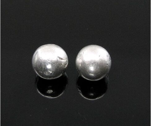 2pc Solid Pure Silver Full Round Balls chandi ki thos Goli 6.1mm in Saudi Arabia