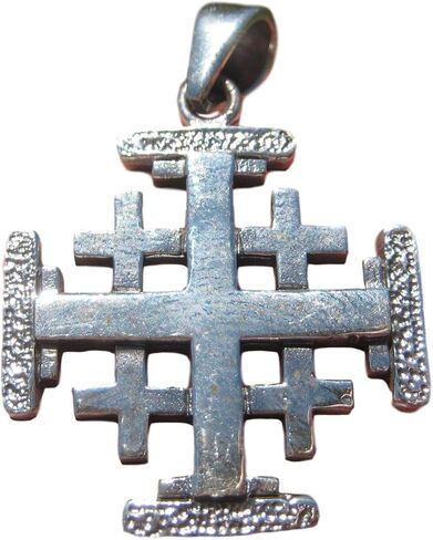 Himalayan Treasures 925 Sterling Silver Five fold Jerusalem Coat of Arms Cross A18 in Saudi Arabia