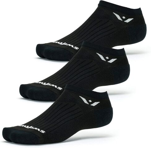 Swiftwick- ASPIRE (3 Pairs) No-Show Running Socks, Cycling Socks, Compression Fit in Saudi Arabia