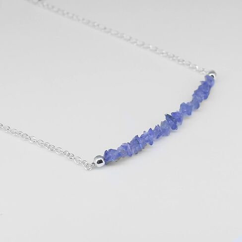 Gempires 7 Chakra Crystal Chips Necklace, Healing Stone Necklace, Meditation Necklace, Yoga Jewelry gifts for Women,18 inches Adjustable Silver Plated Chain in Saudi Arabia