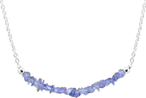 Gempires 7 Chakra Crystal Chips Necklace, Healing Stone Necklace, Meditation Necklace, Yoga Jewelry gifts for Women,18 inches Adjustable Silver Plated Chain in Saudi Arabia