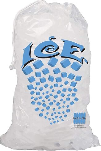 Silonn Ice Makers Countertop 9 Bullet Ice Cubes Ready in 6 Minutes & Perfectware - PW Icebags-DS-100ct 10lb Ice Bags with Drawstring-100ct in Kuwait