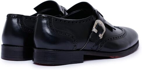 حذاء Lethato الرجالي Wingtip Brogue Kiltie Monk Strap Loafer Dress in Kuwait