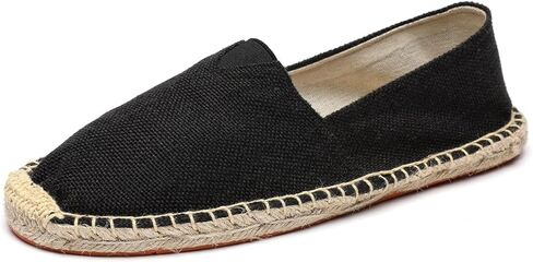 Mintzice Men's Solid Comfortable Slip on Canvas Espadrilles Flat in Kuwait
