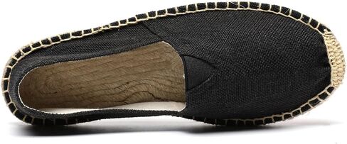 Mintzice Men's Solid Comfortable Slip on Canvas Espadrilles Flat in Kuwait