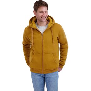 Men’s Full Zip Up Sweatshirt - Fleece Sherpa Lined Hoodie for Men - Warm Jacket in Saudi Arabia