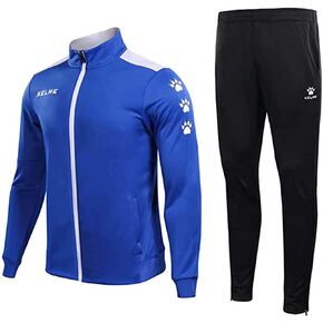 طقم بدلة رياضية KELME Activewear بسحاب كامل للرجال والنساء - بدلة رياضية من قطعتين مع سويت شيرت وبنطلون رياضي