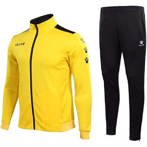 طقم بدلة رياضية KELME Activewear بسحاب كامل للرجال والنساء - بدلة رياضية من قطعتين مع سويت شيرت وبنطلون رياضي in Kuwait