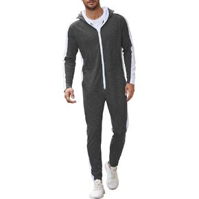 بدلة رياضية بقلنسوة للرجال من COOFANDY بسحاب كامل مع جيوب كنغر مقاس S-XXL in Kuwait