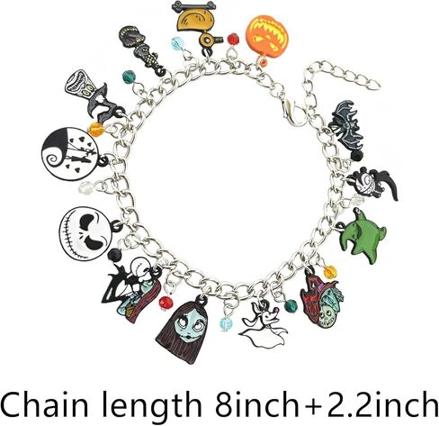 كابوس الهالوين قبل عيد الميلاد سحر سوار الرعب، جاك سالي زيرو ذا دوج أوجي بوجي سوار للفتيات والنساء والرجال in Kuwait