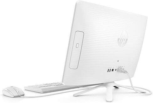 HP 20-inch All-in-One Computer, Intel Celeron J4005, 4GB RAM, 1TB Hard Drive, Windows 10 (20-c410, White) - 3KZ89AA#ABA in Saudi Arabia