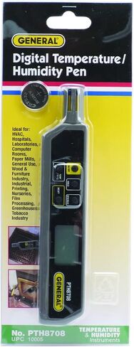 General Tools PTH8708 Digital Temperature and Humidity Pen, Grey|Grey in Saudi Arabia