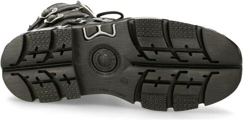 NEW ROCK Boots 591 Flame Metallic Leather Men's Goth Punk Biker Fashion in Kuwait