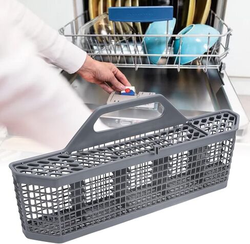 Dishwasher Storage Basket Universal Plastic Dishwasher Cutlery Silverware Basket for GE WD28X10128 Open Grid Design in Kuwait