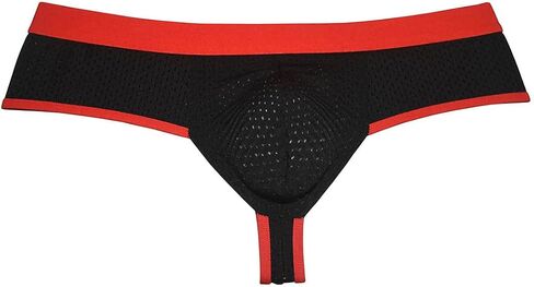 OROCOJUCO Mens Breath Holes Bikini Underwear Cheeky Boxer Briefs Extra Skimpy Brazilian Bikini Pouch Trunks in Kuwait