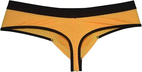 OROCOJUCO Mens Breath Holes Bikini Underwear Cheeky Boxer Briefs Extra Skimpy Brazilian Bikini Pouch Trunks in Kuwait