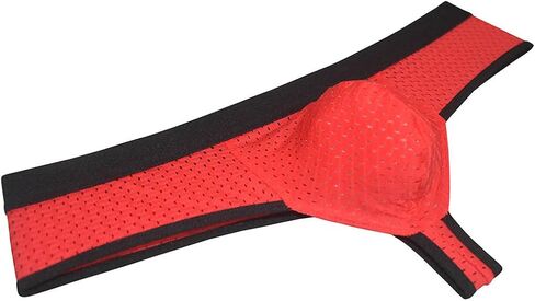 OROCOJUCO Mens Breath Holes Bikini Underwear Cheeky Boxer Briefs Extra Skimpy Brazilian Bikini Pouch Trunks in Kuwait